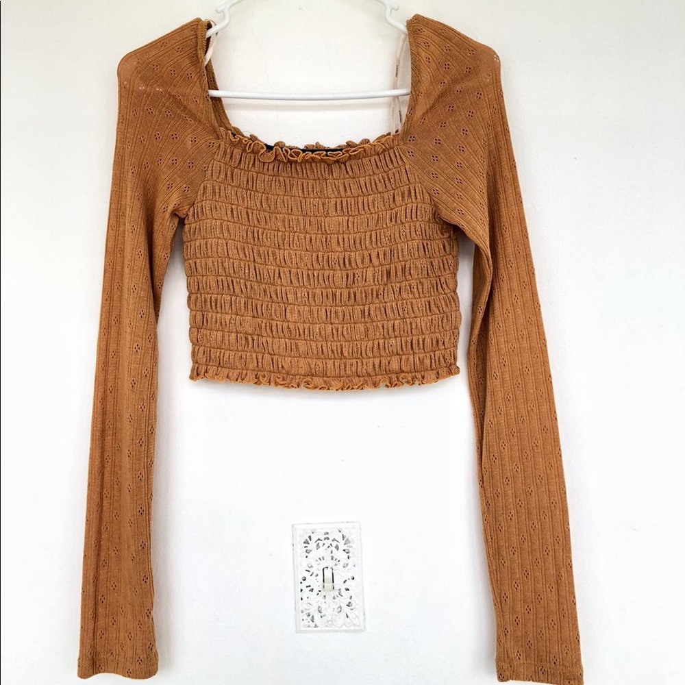 Orange tan top- Forever 21